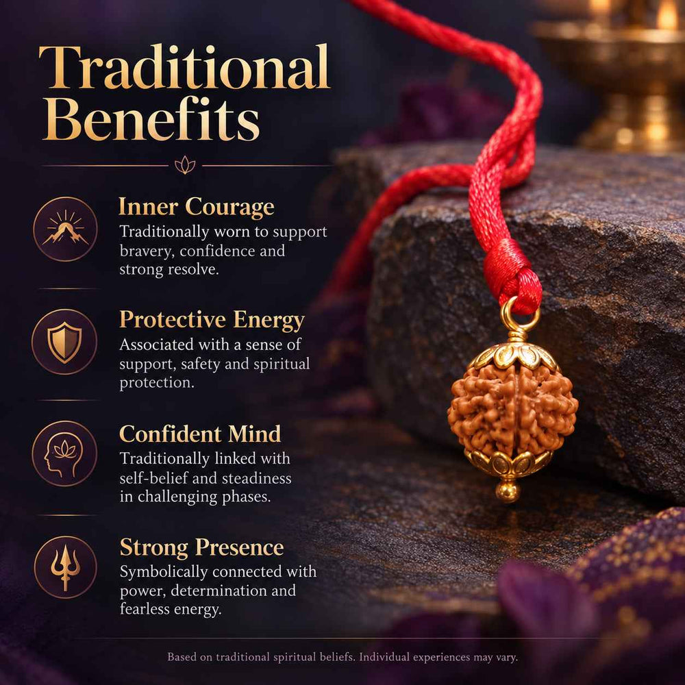 9 Mukhi Rudraksha Pendant