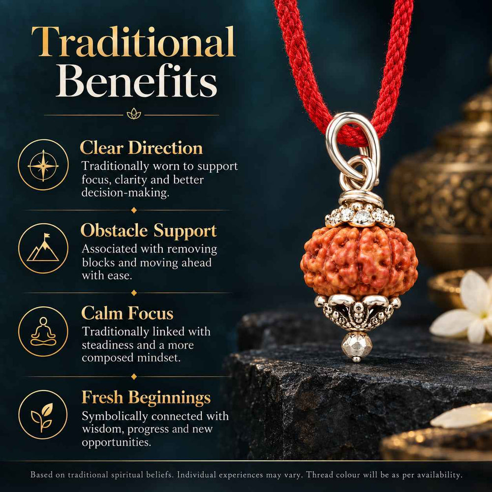 8 Mukhi Rudraksha Pendant