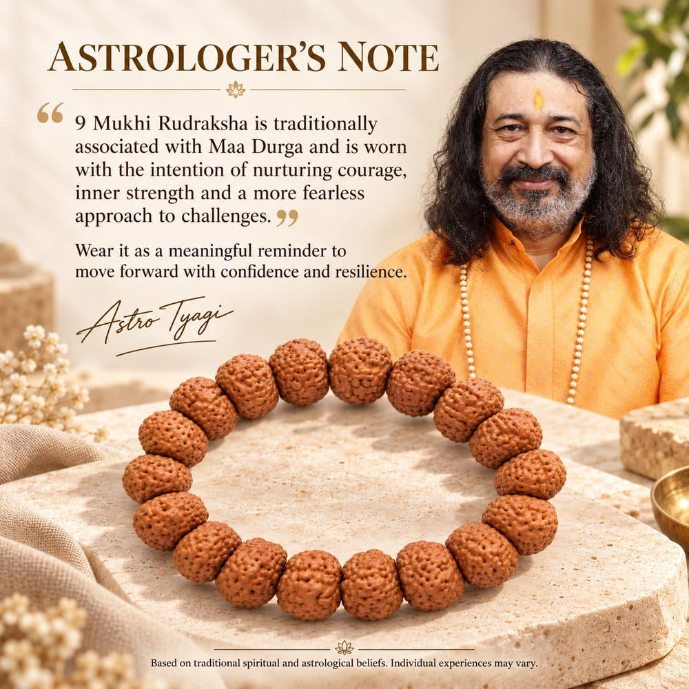 9 Mukhi Rudraksha Bracelet