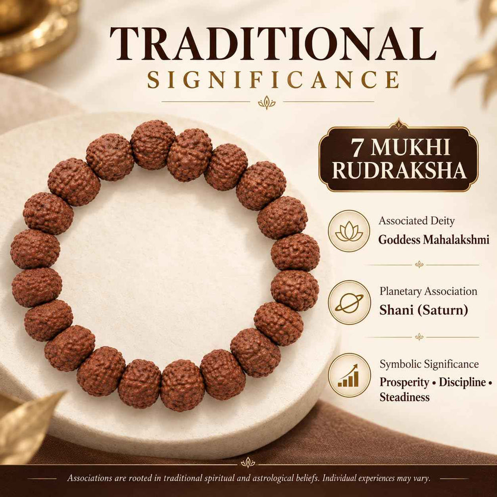 7 Mukhi Rudraksha Bracelet