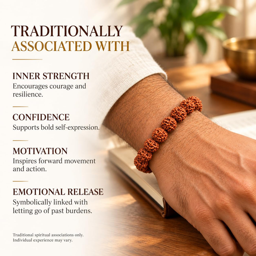 3 Mukhi Rudraksha Bracelet