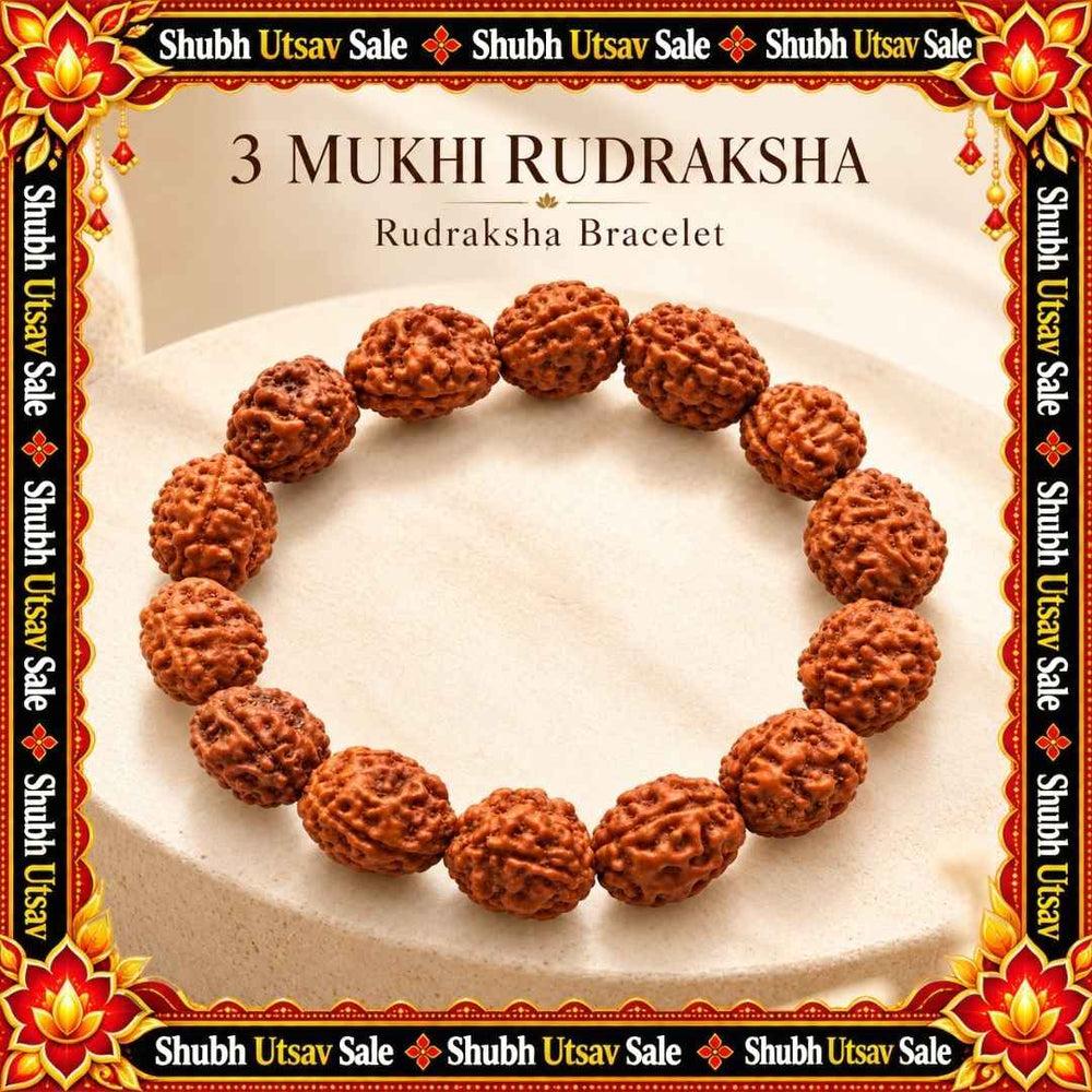 3 Mukhi Rudraksha Bracelet