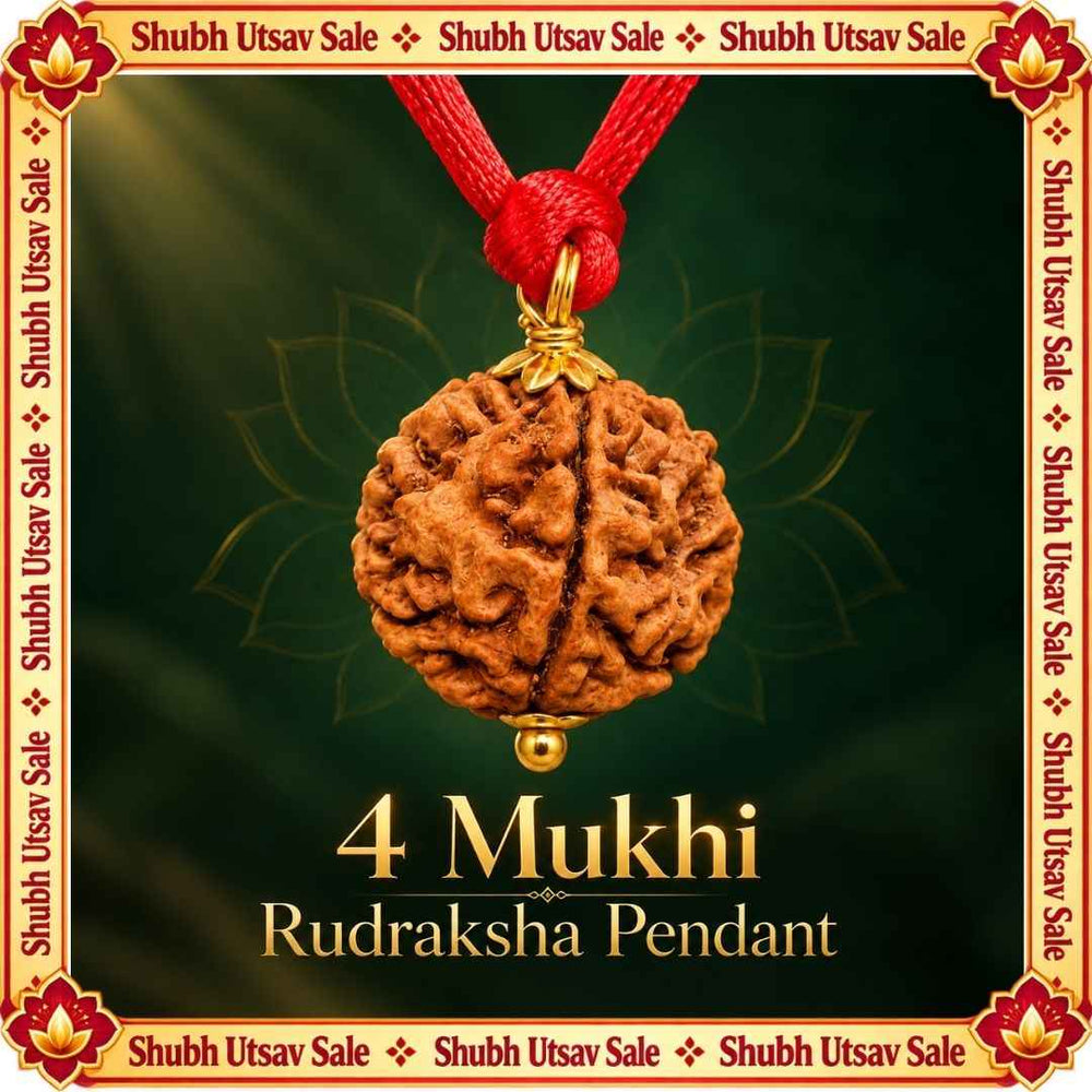 4 Mukhi Rudraksha Pendant