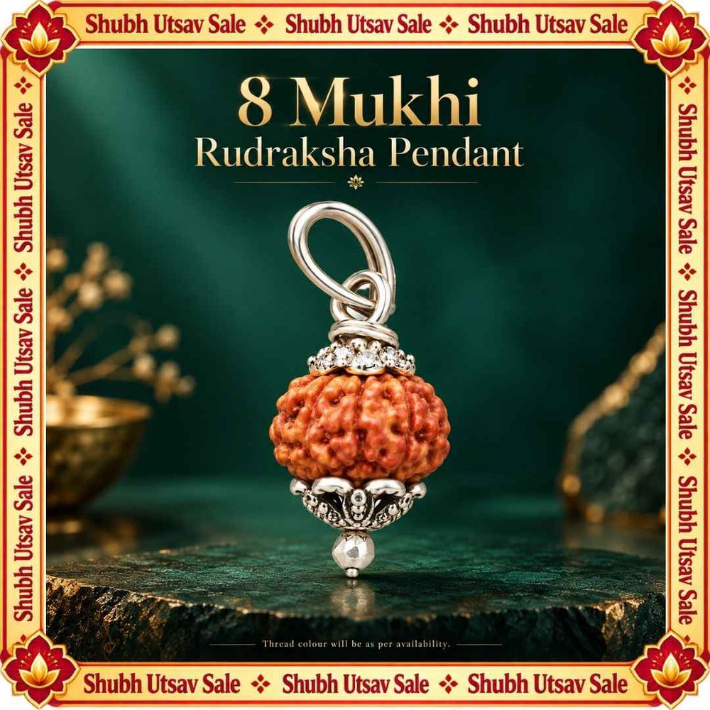 8 Mukhi Rudraksha Pendant