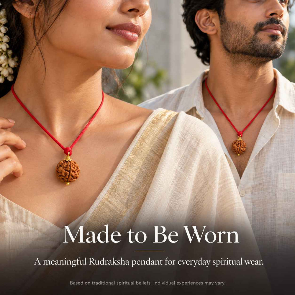 4 Mukhi Rudraksha Pendant