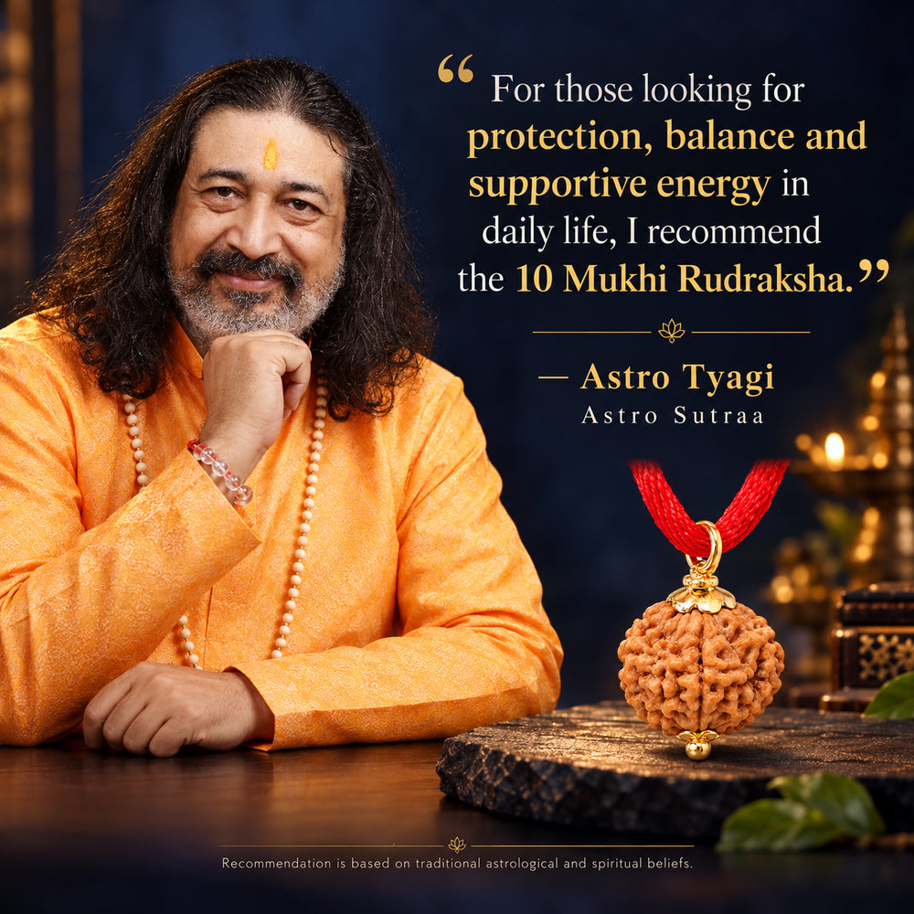10 Mukhi Rudraksha Pendant