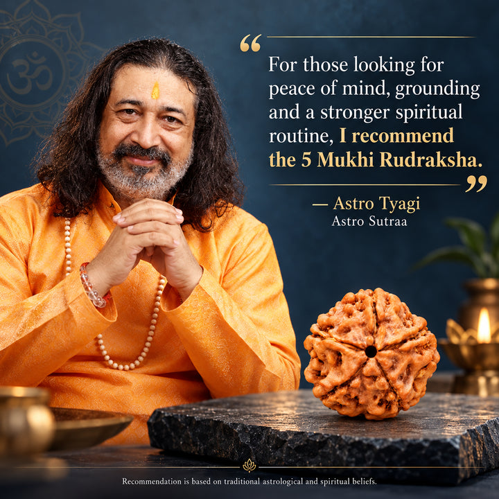 5 Mukhi Rudraksha Pendant