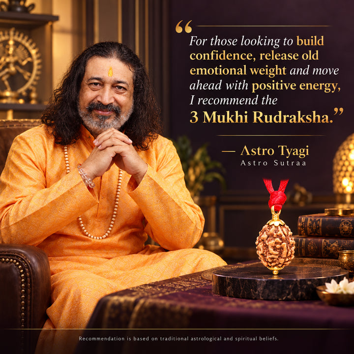 3 Mukhi Rudraksha Pendant