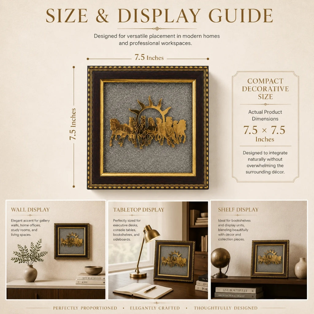 Astro Sutraa 7 Horse Pyrite Frame