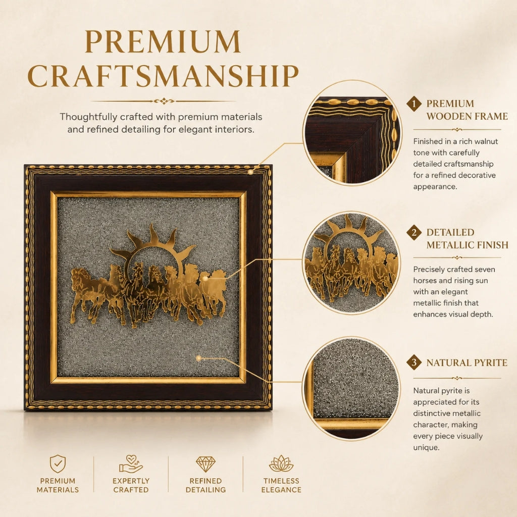 Astro Sutraa 7 Horse Pyrite Frame