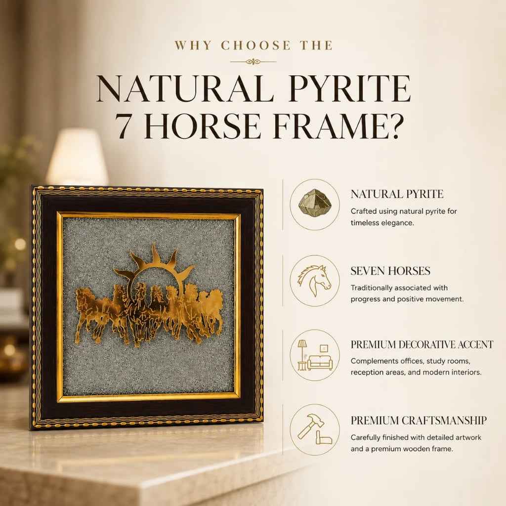 Astro Sutraa 7 Horse Pyrite Frame