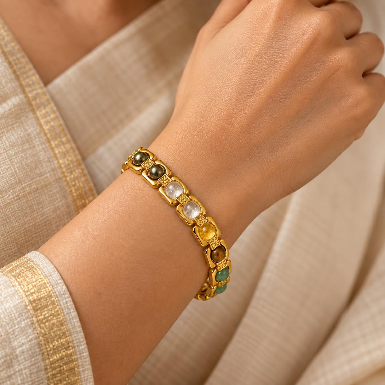 Dhan Yog Metal Bracelet - Radiant Finish