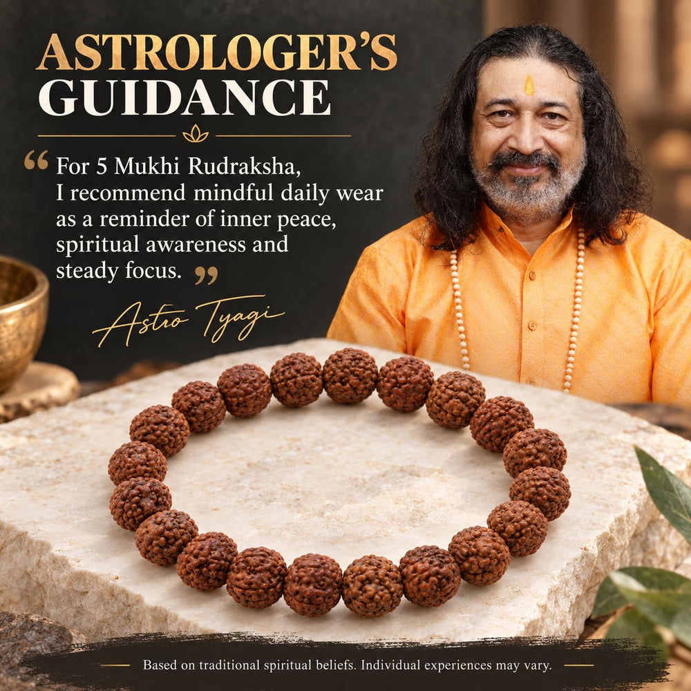 5 Mukhi Rudraksha Bracelet