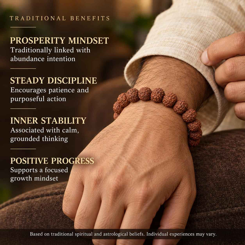 7 Mukhi Rudraksha Bracelet