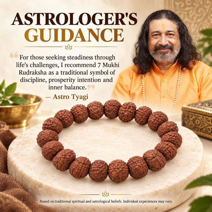 7 Mukhi Rudraksha Bracelet