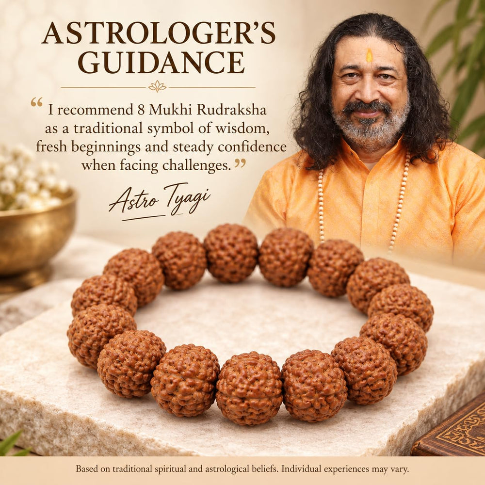 8 Mukhi Rudraksha Bracelet