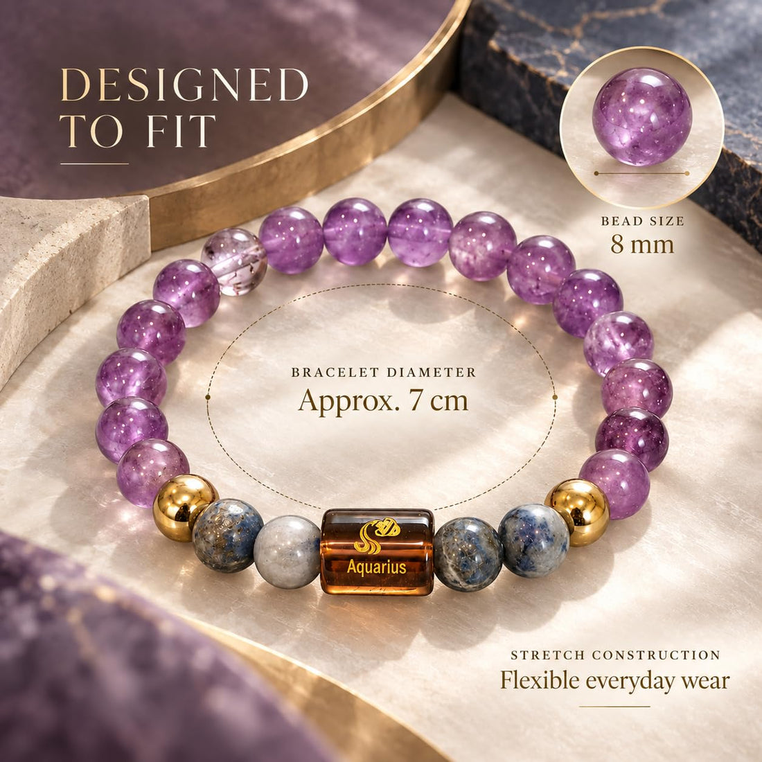 Aquarius Rashi Bracelet