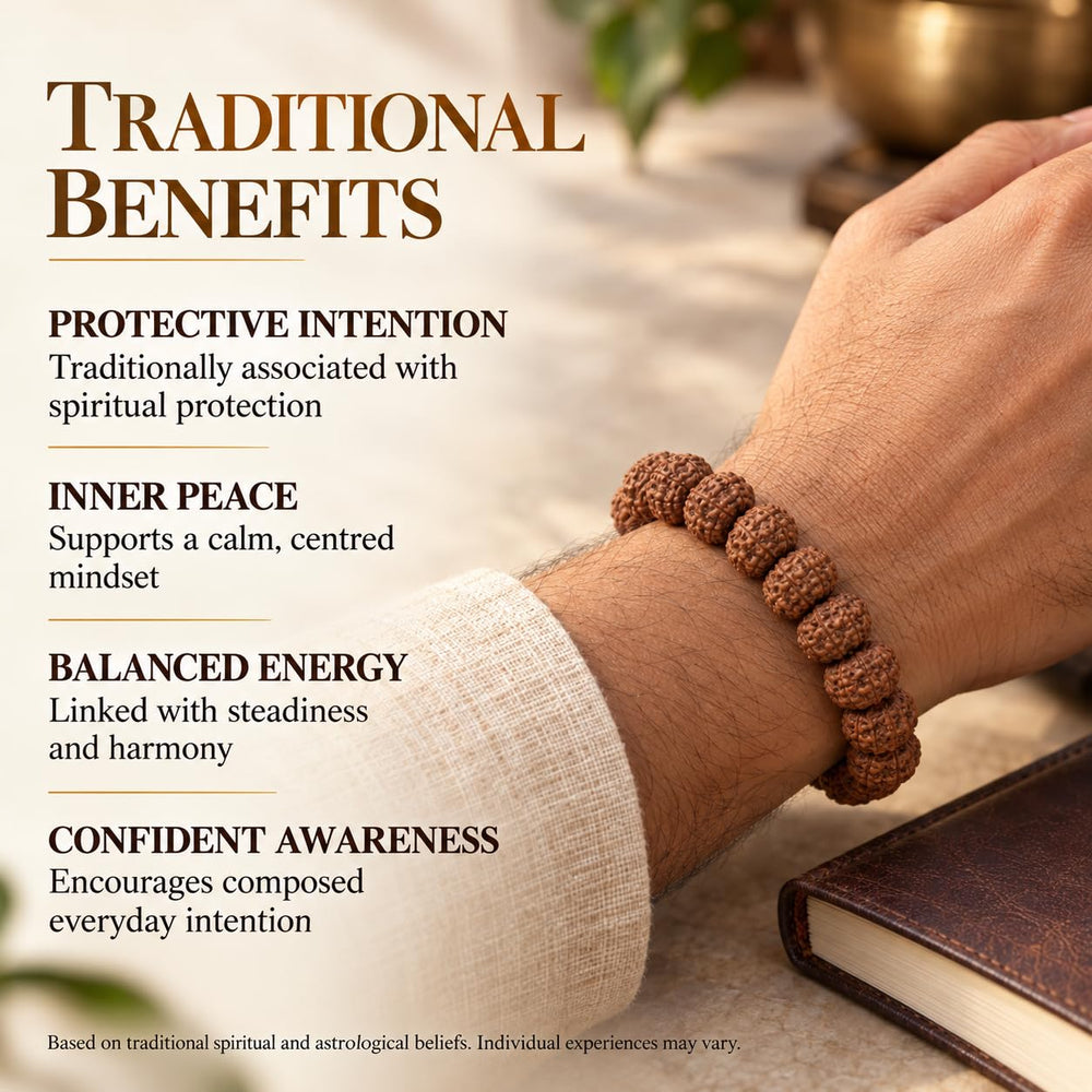 10 Mukhi Rudraksha Bracelet