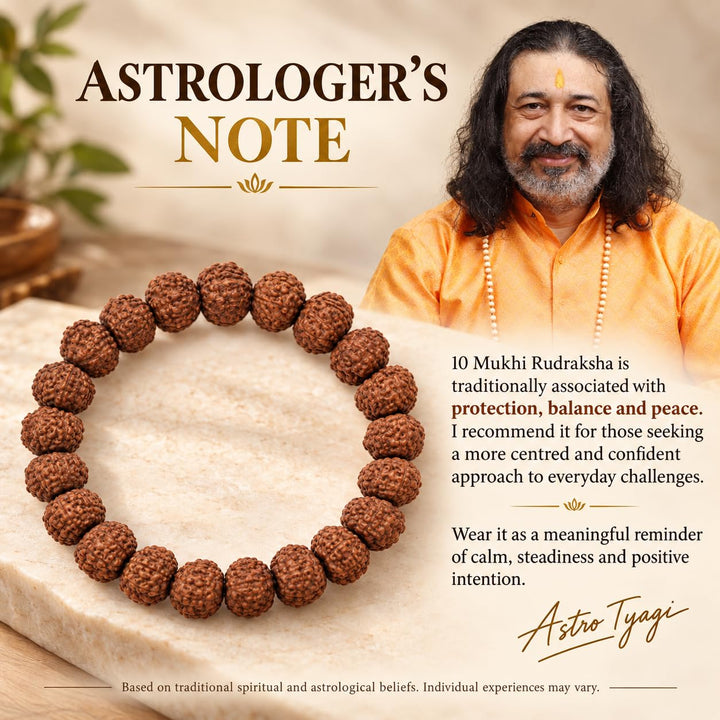 10 Mukhi Rudraksha Bracelet