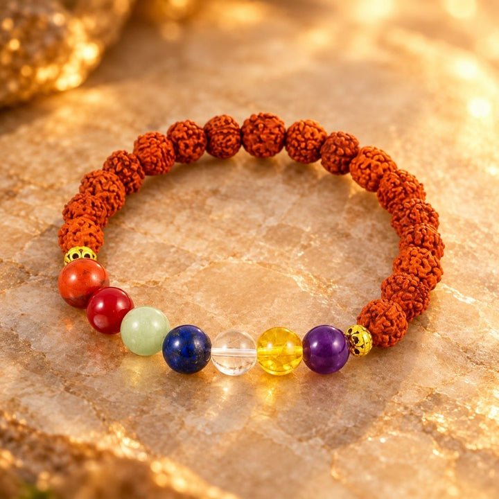 Shukr Chakra Bracelet With 5 Mukhi Rudraksh