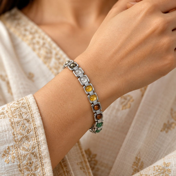 Dhan Yog Metal Bracelet - Luminous Finish