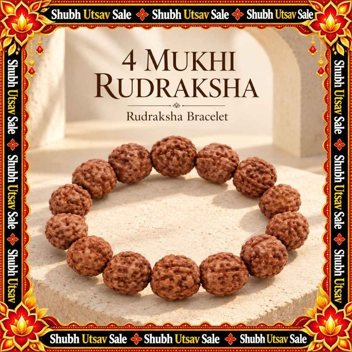 4 Mukhi Rudraksha Bracelet