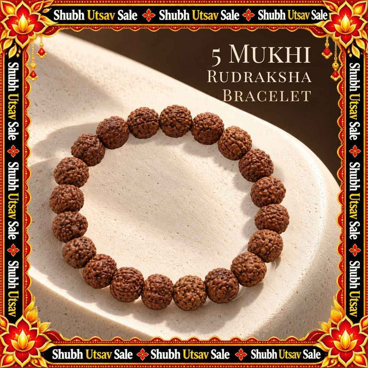5 Mukhi Rudraksha Bracelet