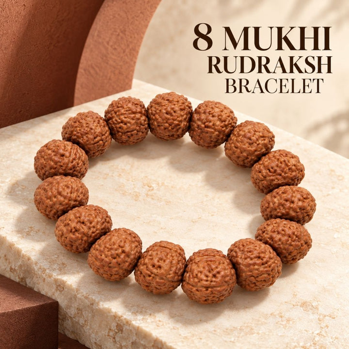 8 Mukhi Rudraksha Bracelet