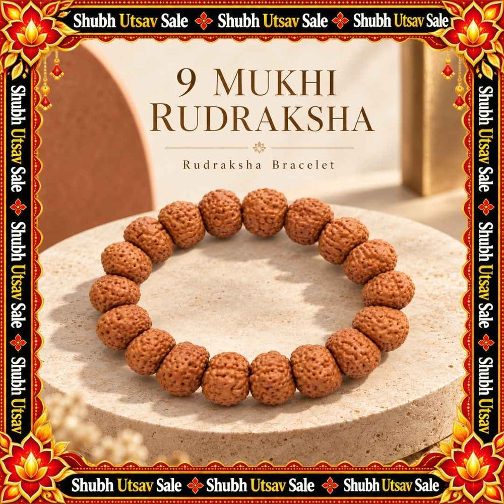 9 Mukhi Rudraksha Bracelet