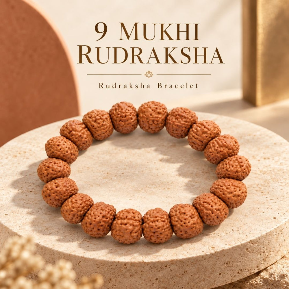 9 Mukhi Rudraksha Bracelet