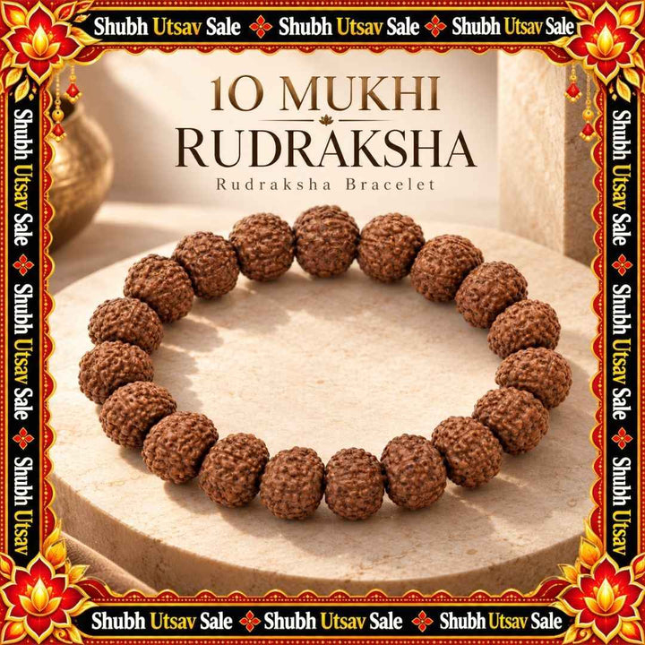 10 Mukhi Rudraksha Bracelet