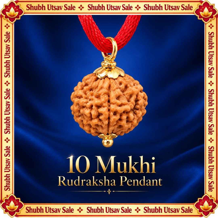 10 Mukhi Rudraksha Pendant