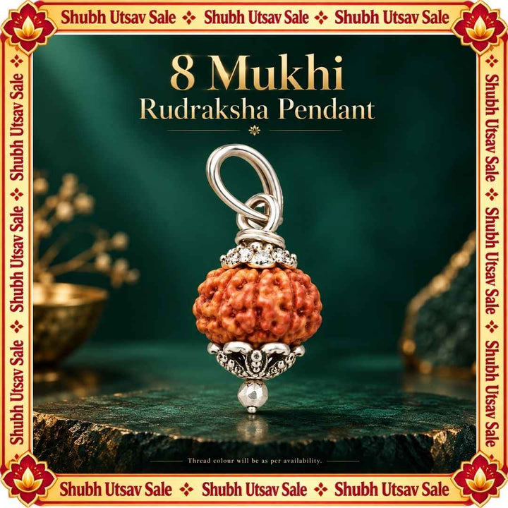 8 Mukhi Rudraksha Pendant
